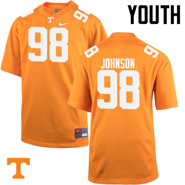 Youth #98 Alexis Johnson Tennessee Volunteers College Football Jerseys-Orange